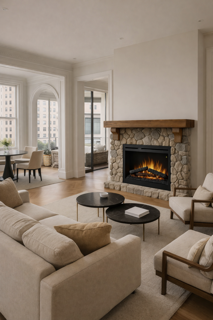 13 Luxury Stone Fireplace Design Ideas
