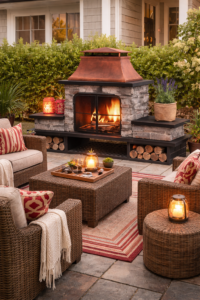 9 Best Outdoor Fireplace​ Design Ideas