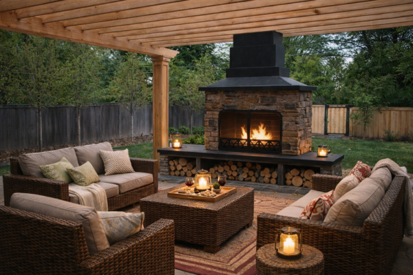 9 Best Outdoor Fireplace​ Design Ideas